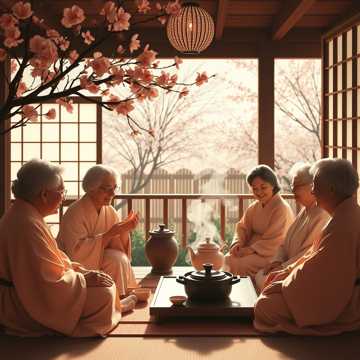 「やさしい春の母たち」